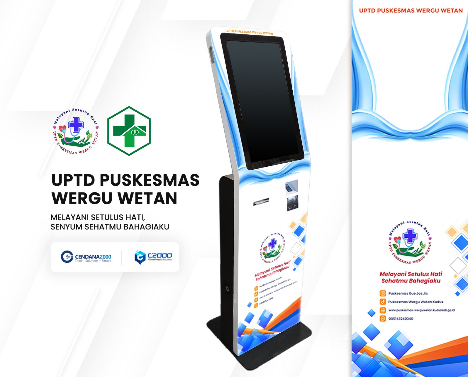 Mockup Desain KiosK Puskesmas Wergu Kudus (Alt Modern)